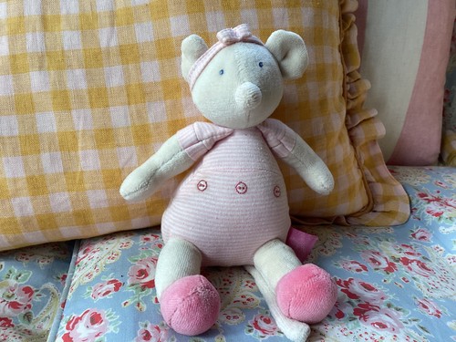 Moulin roty soft pink mouse - moulin,
