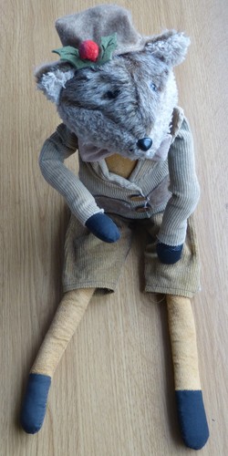 Decorative badger doll moulin - decorative,